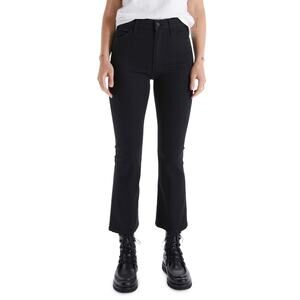 Mother Classic Black Hustler High Waist Ankle Flare Denim Jeans Size 23